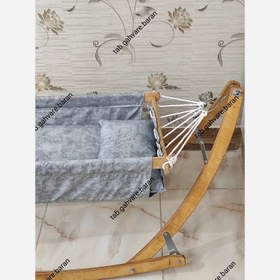 تصویر گهواره ننو تمام طوسی 