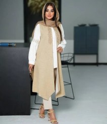 تصویر شومیز سارافون بلند مدل آیگل 