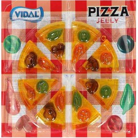 تصویر پاستیل اسپانیایی فاقد گلوتن ویدال Vidal Pizza Jelly طرح پیتزا 66 گرم 