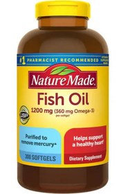 تصویر قرص امگا 3 Fish Oil 1200mg نیچرمید NatureMade (300 عددی) NatureMade