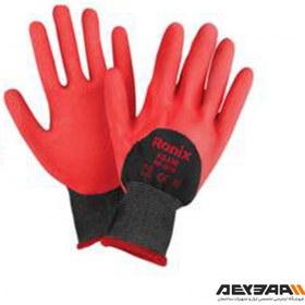 تصویر دستکش ایمنی رونیکس مدل RH9008 با روکش فوم لاتکس 