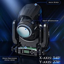 تصویر مووینگ بیم رینگ لایت دار NEWLIGHT 150w led beam moving head light 