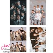 تصویر پک فوتوکارت سایز متوسط چهار عددی گروه بی تی اس BTS دو 
