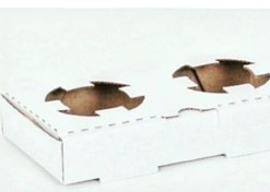 تصویر جا لیوانی دو تایی سفید (بسته ۲۰۰تایی) لیوان یکبار مصرف،جعبه پیتزا،ظرف یکبار مصرف