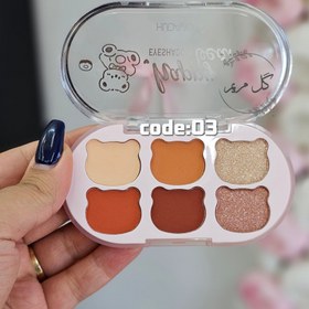 تصویر پلت سایه ۶ رنگ - کد ۰۳ 