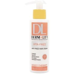 تصویر کرم مو درمالیفت مدل Vita Frizz مناسب موهای وز دار حجم 150 میلی لیتر 