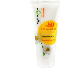 تصویر کرم ضد آفتاب بی رنگ پوست خشک شون +SPF 50 