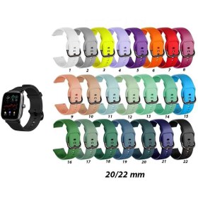 تصویر بند ساعت سیلیکون سگکدار شیائومی Amazfit GTS 2 mini 