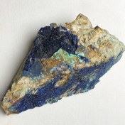 تصویر سنگ راف آزوریت کلکسیونی طبیعی 237 گرم 