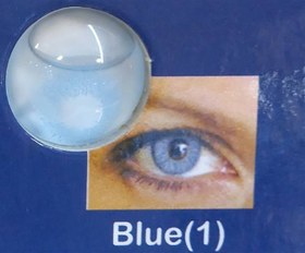 تصویر لنز رنگی نیوویژن (New Vision) - آبی ( Blue ) ا در رنگ بندی های متفاوت در رنگ بندی های متفاوت