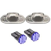 تصویر چراغ پلاک خودرو قطعه سازان کبیر مدل EK-PRIDEBLU-3010364 مناسب برای پراید صبا به همراه لامپ مجموعه 4 عددی 