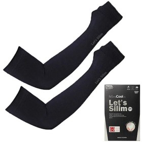 تصویر ساق دست ضد UV خورشید و خنک کننده مدل Lets Silim(پک 2 عددی) 