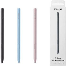 تصویر قلم لمسی سامسونگ مدل S pen مناسب برای تبلت سامسونگ Galaxy tab S6 Lite صورتی ا متفرقه مدل S pen متفرقه مدل S pen