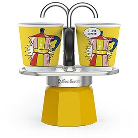 تصویر ست مینی اکسپرس بیالتی Bialetti-Mini Express Set-Lichtenstein-2 cups 