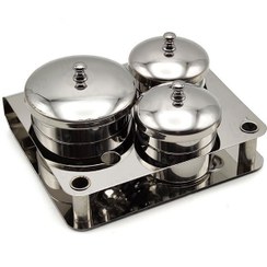 تصویر گوده استیل لیکوئید ست 3 عددی مدل original 