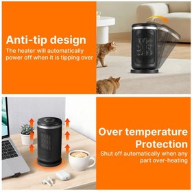 تصویر فن هیتر برقی مدل PTC-1500Q2 Electric fan heater model PTC-1500Q2