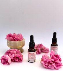 تصویر روغن گل سرخ آبرسان طبیعی پوست سایز کوچک Roze oil