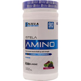 تصویر پودر آمینو استلا نوتریشن طعم انگور 450 گرمی Istela Nutrition Amino Powder 450 g Sour apple flavor