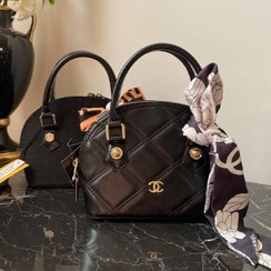 تصویر کیف دستی جلو گرد شنل Chanel مشکی کد 1-591 