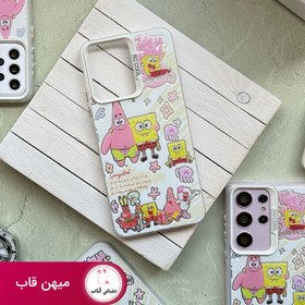 تصویر قاب گوشی دوستان پاتریک و باب اسفنجی سامسونگ و شیائومی Patrick and SpongeBob Friends Phone Case for Samsung and Xiaomi