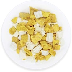 تصویر تکه های انبه و بستنی وانیل 