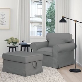 تصویر مبل راحتی سه نفره ایکیا مدل EKTORP کِرم Sofa 3 person