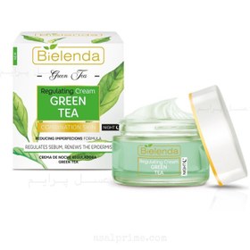 تصویر بی یلندا کرم شب بازسازی کننده چای سبز شب – Bielenda Regulating Cream Green Tea Night 