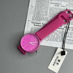 تصویر ساعت مچی صورتی دخترانه 