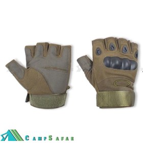 تصویر دستکش تاکتیکال نیم پنجه اوکلی مدل OAKLEY Gloves 005 - سبز ا oakley-005 oakley-005
