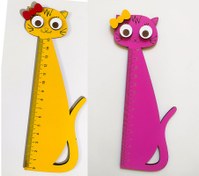 تصویر خطکش فانتزی طرح گربه – چیستا 