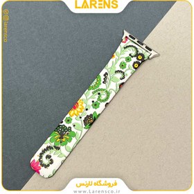 تصویر لارنس | قیمت و خرید بند اپل واچ Leather سری Flower سایز 38/40/41mm طرح 2 