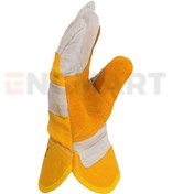 تصویر دستکش کار کف چرم جوشکاری ۵جفت Handling