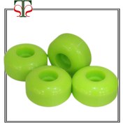 تصویر چرخ اسکیت‌ برد سبز فسفری STS 