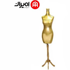 تصویر مانکن پایه چوبی 