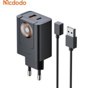 تصویر آداپتور شارژ 2 پورت 30 وات + شارژر وایرلس اپل واچ مک دودو مدل MCDODO CH-3700 