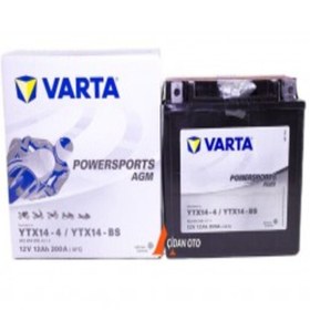 تصویر باطری Ytx14L Bs 12V 12 Ah Agm باتری موتور سیکلت مغز تغذیه تاریخ جدید فعلی Varta 