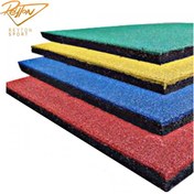 تصویر کفپوش گرانول اخرایی red granular flooring