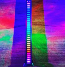 تصویر چراغ RGB لایت مدل اکولایزر شارژی Rechargeable equalizer RGB light model