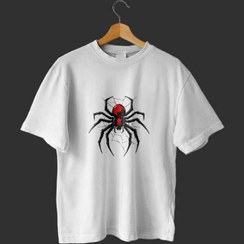 تصویر تیشرت سفید عنکبوت طرح1 