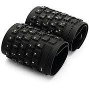 تصویر صفحه کلید منعطف Flexible Rolling Keyboard