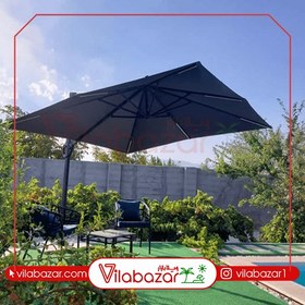 تصویر چتر آلمینیومی مربع 360 درجه (3 در 3 متر) 