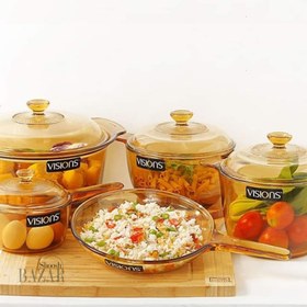 تصویر سرویس ۹ پارچه ویژن VISIONS COOKWARE 9PCS 