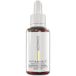 تصویر ژل روشن‌کننده ژیناژن ویتامین C پوست چرب و مختلط 30 میل Ginagen Vitamin C Combination To Oily Skin Brightening Gel 30ml