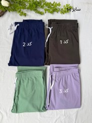 تصویر شلوار راحتی زنانه ساده پایین گتر دار نخ و پنبه H&M - کد 