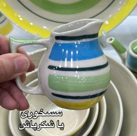 تصویر سسخوری یا شکرپاش دوریکا طرح زرد Jar dorika