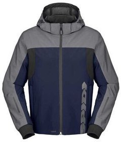 تصویر موتور ژاکت آبی Hoodie H2Out Ii نقره اسپیدی Spidi 