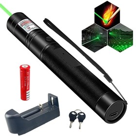 تصویر لیزر پوینتر سبز مدل 303 green laser - نور سبز Green Laser Pointer Police Capex Laser Pointer