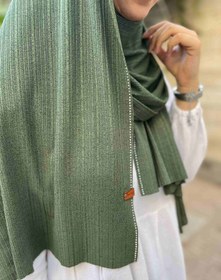 تصویر شال کشی سبززیتونی 