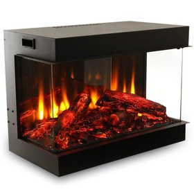 تصویر شومینه برقی سه بعدی طول 80 سانتی متر 80 cm long 3d electric fireplace