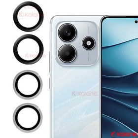 تصویر محافظ لنز دوربین رینگی شیائومی Redmi Note 14 - مشکی Xiaomi Redmi Note 14 camera protector